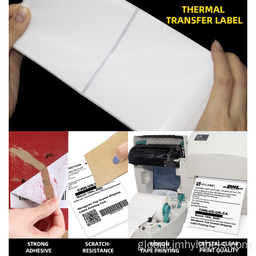 Thermal Transfer Jumbo Label Zebra Transfer Raw Material Thermal Jumbo Label Roll Manufactory